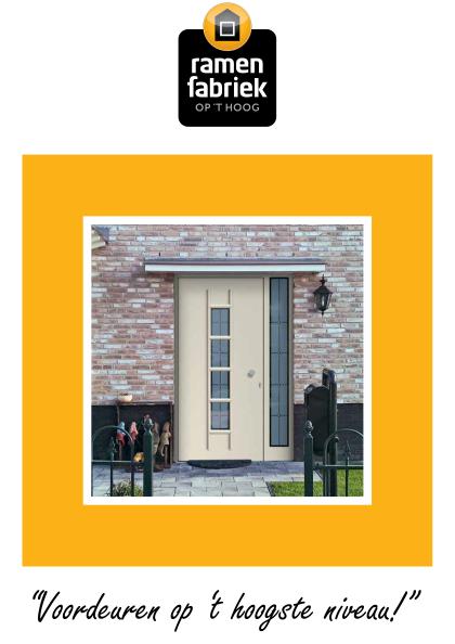 Brochure<br/> voordeuren